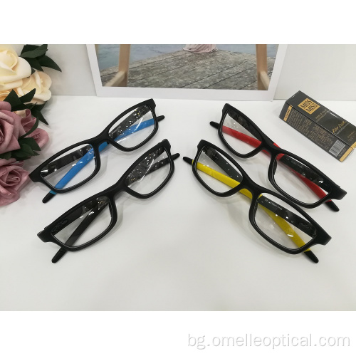 UV400 квадратни пълни рамки оптични очила на едро